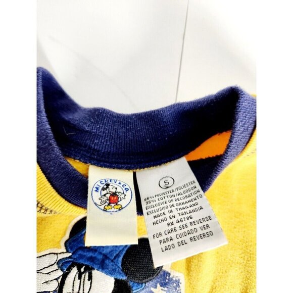 Vintage Disney Mickey Co Mouse Sweatshirt 90s Size 5 Proud To Be An Amer… - Picture 6 of 7